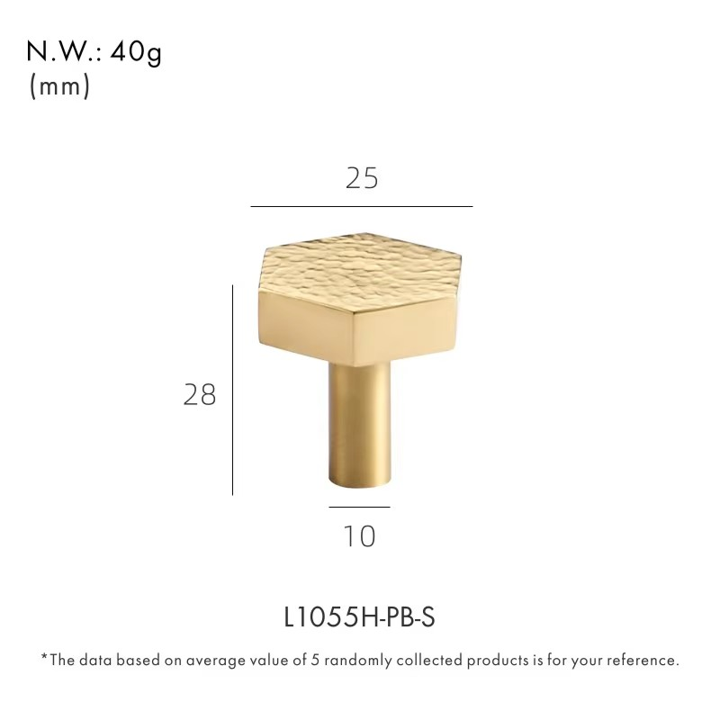 Dooroom Brass Furniture Handles Modern Hammered Round Hexagon Pulls Wardrobe Dresser Cupboard Cabinet Drawer Wine Bar Knobs DOOROOM