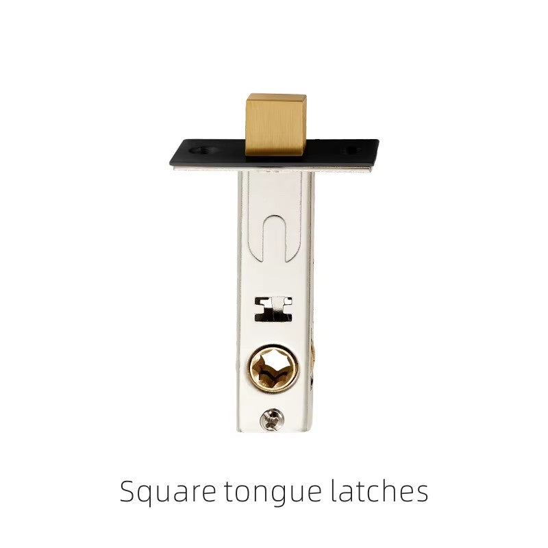 Dooroom Brass Knurled Door Lock Set Black Gold Interior Bedroom Bathroom Double Wood Door Lever Set Dummy Privacy DOOROOM