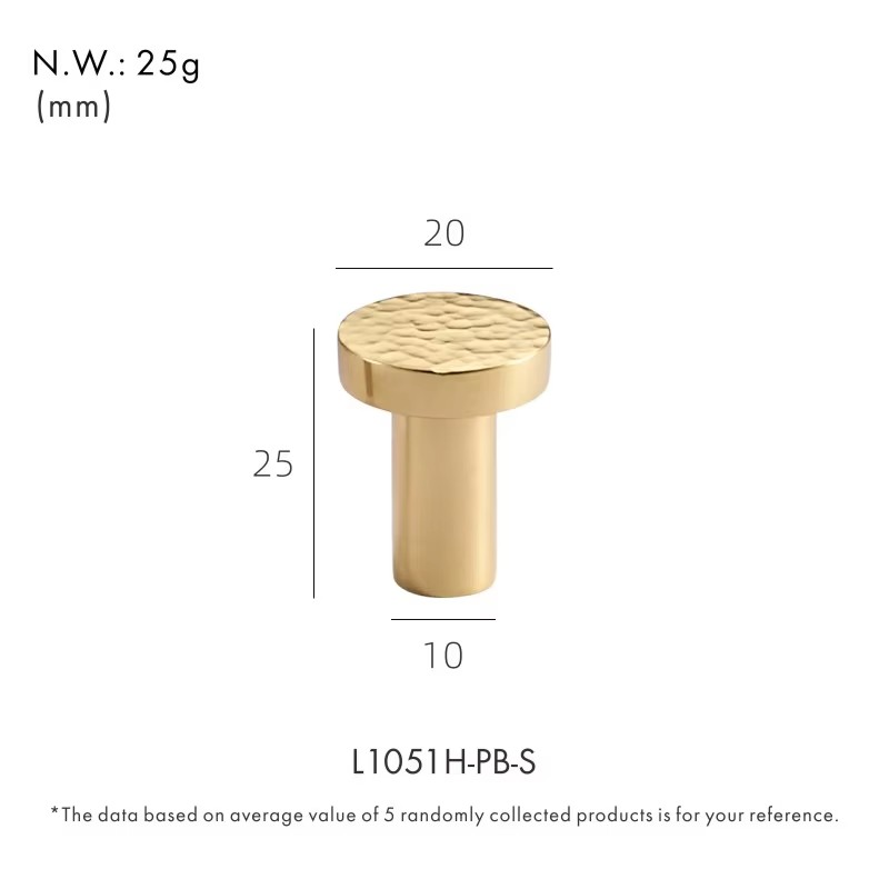 Dooroom Brass Furniture Handles Modern Hammered Round Hexagon Pulls Wardrobe Dresser Cupboard Cabinet Drawer Wine Bar Knobs DOOROOM
