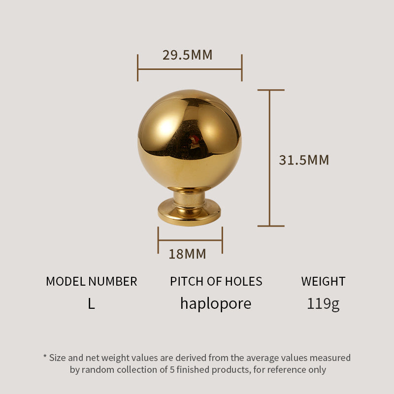 Dooroom Brass Rotundity Furniture Handles Superior Quality Golden Wardrobe Dresser Cupboard Cabinet Door Drawer Shoe Box Handle DOOROOM