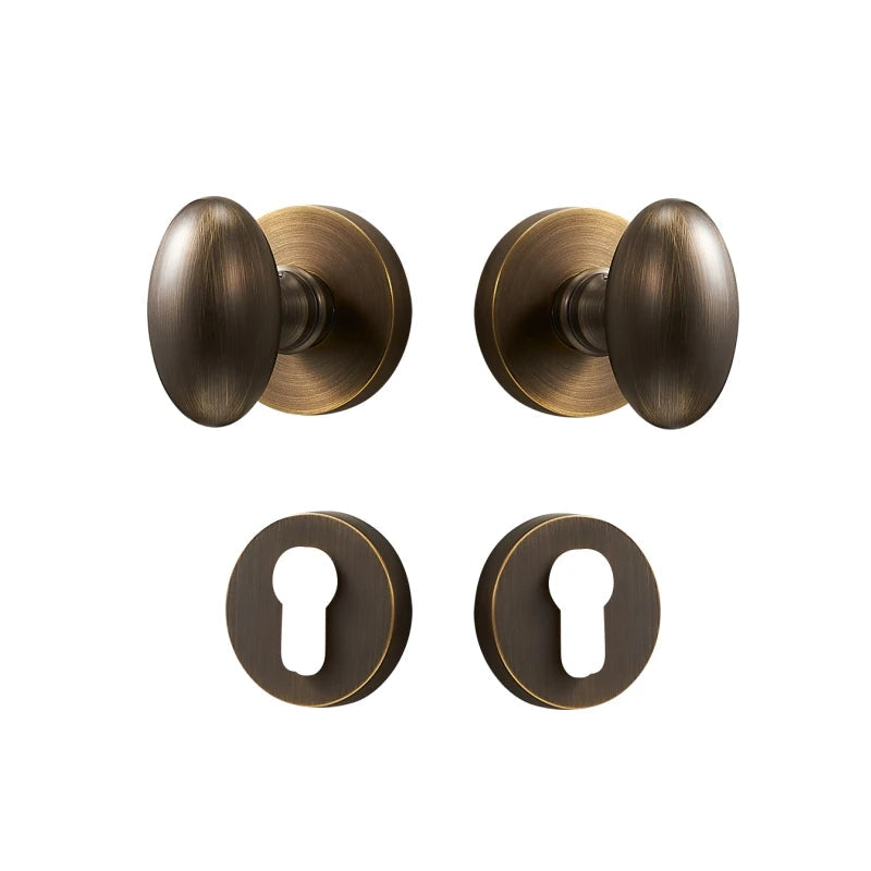 Dooroom Brass Door Lock Set Modern Interior Bedroom Bathroom Double Wood Door Lever Set Dummy Privacy Passage Hidden Door Lock DOOROOM
