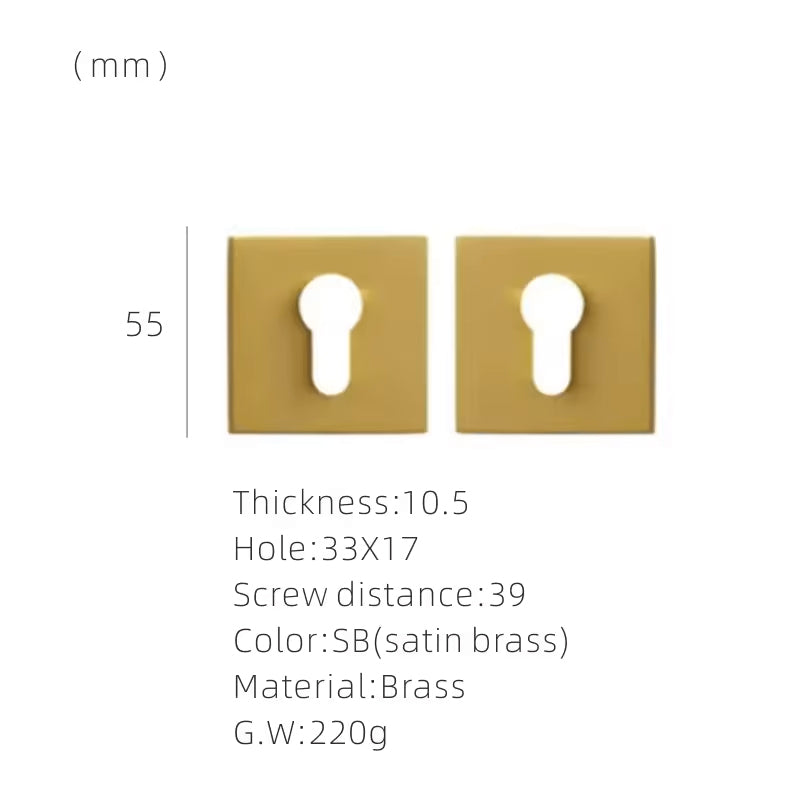 Dooroom brass door lock key escutcheon plates Knurled Striped Thumbturn for inside door room bathroom thumb turn DOOROOM