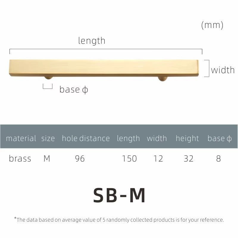 Dooroom Dulu Brass Furniture Handles Modern Wardrobe Dresser Cupboard Drawer Cabinet Door Long Square Black/Gold Pulls Knobs DOOROOM