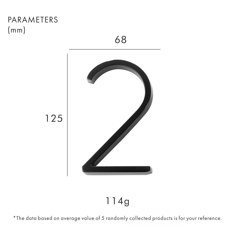 Dooroom Zinc Alloy Digits 0-9 Letters A B C Company Names Door Plate House Number Room Number Hotel Floor Number Villa Signboard DOOROOM