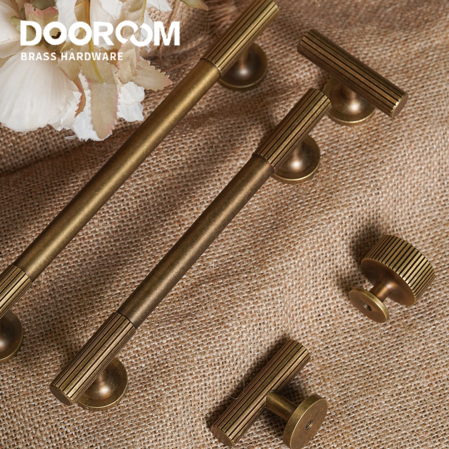 Dooroom Brass Furniture Handle High Quality Cabinet Closet Dresser Shoebox Drawer Cabinet Pull Cabinet Hardware Handles DOOROOM