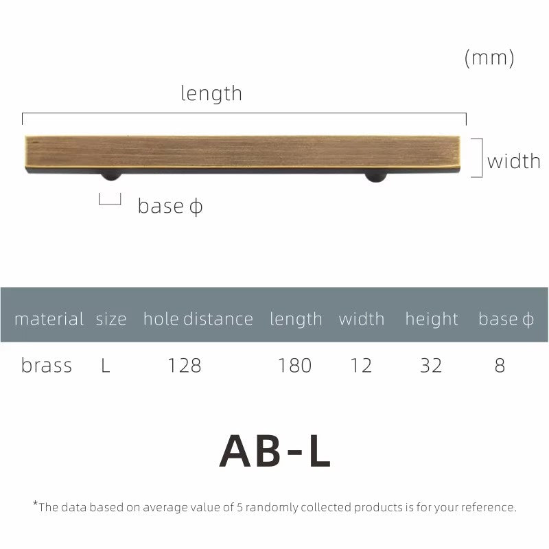Dooroom Dulu Brass Furniture Handles Modern Wardrobe Dresser Cupboard Drawer Cabinet Door Long Square Black/Gold Pulls Knobs DOOROOM