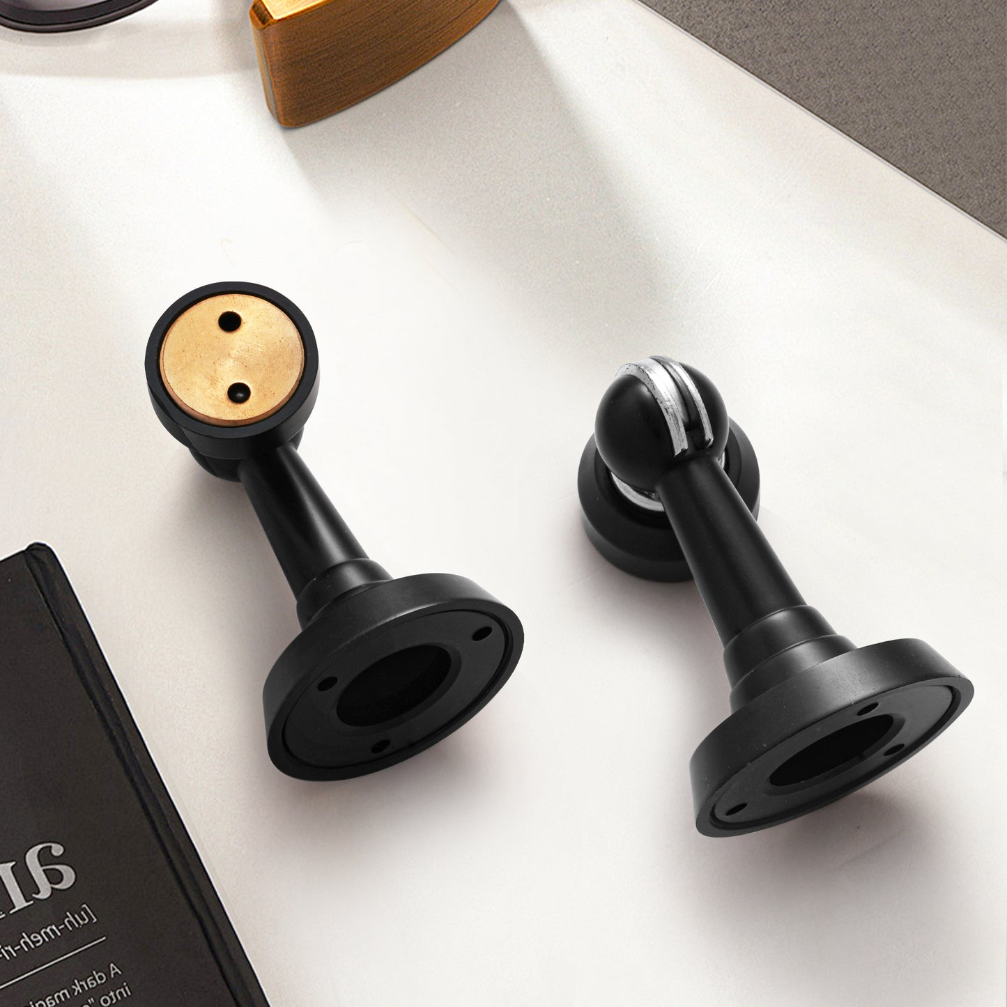 Magnetic Brass Door Kick Stop DOOROOM