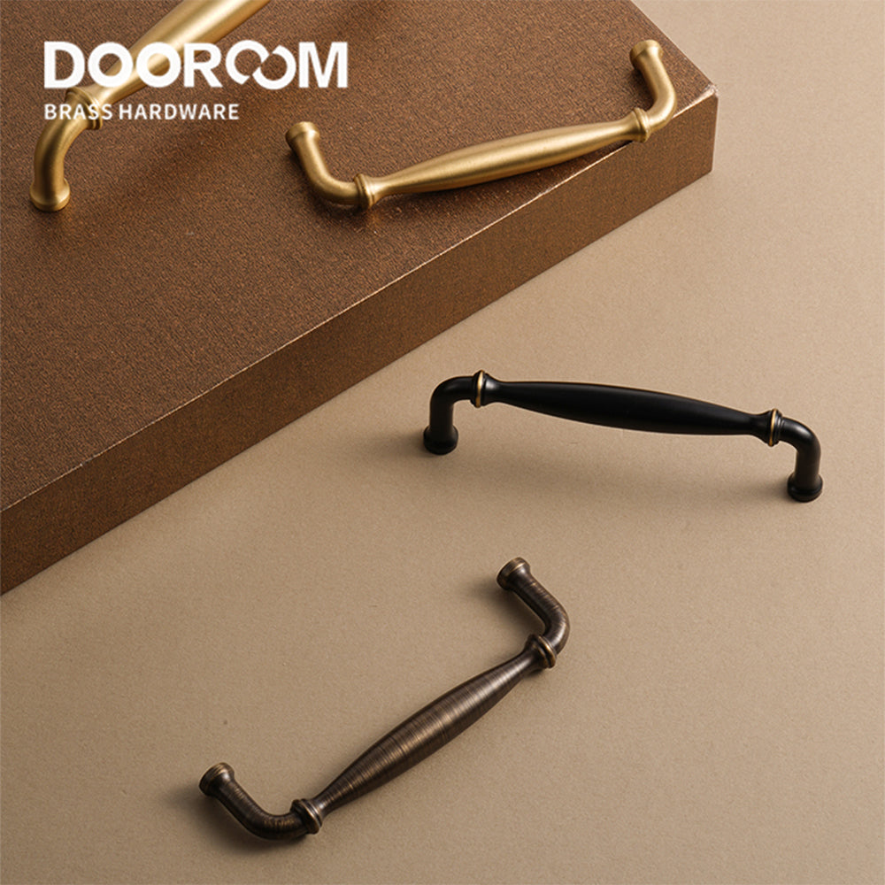 Dooroom Brass Furniture Handles Home Handshake Wardrobe Dresser Cupboard Cabinet Drawer Kitchen Accessories Shoe Box Pulls DOOROOM