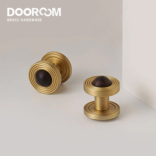 Dooroom Brass and numb Door Lock Set Simplicity Interior Bedroom Bathroom Lock Door Dummy Lock Passage Privacy Lock DOOROOM