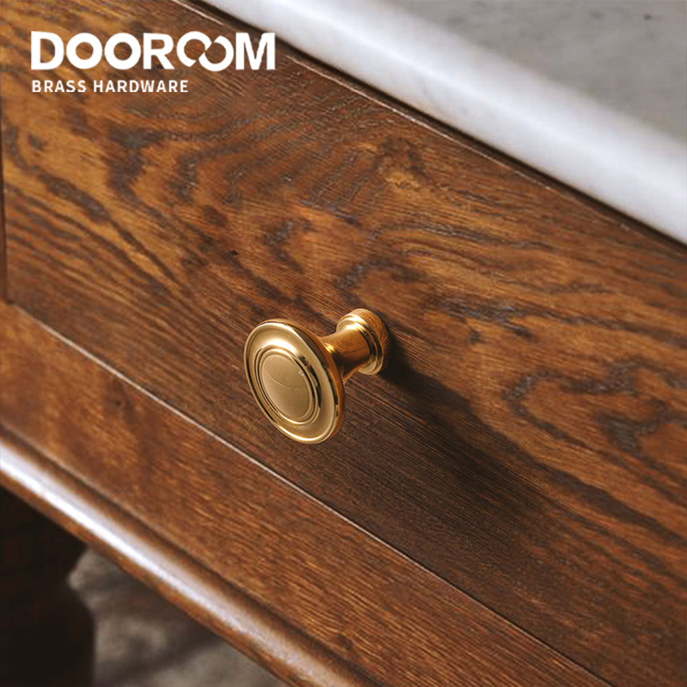 Dooroom Brass Furniture Handles Antique Brass Retro Style Cupboard Wardrobe Dresser Shoe Box Drawer Cabinet Pulls DOOROOM