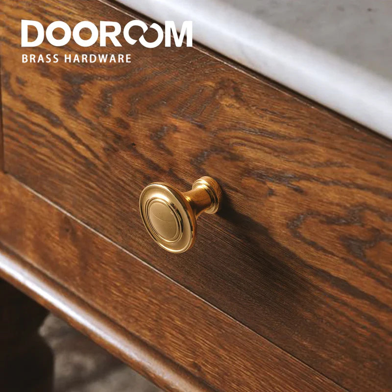 Dooroom Brass Furniture Handles Antique Brass Retro Style Cupboard Wardrobe Dresser Shoe Box Drawer Cabinet Pulls DOOROOM