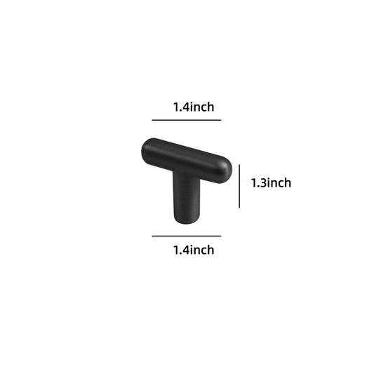 Set of 6 T-Shaped Minimalist Knobs DOOROOM