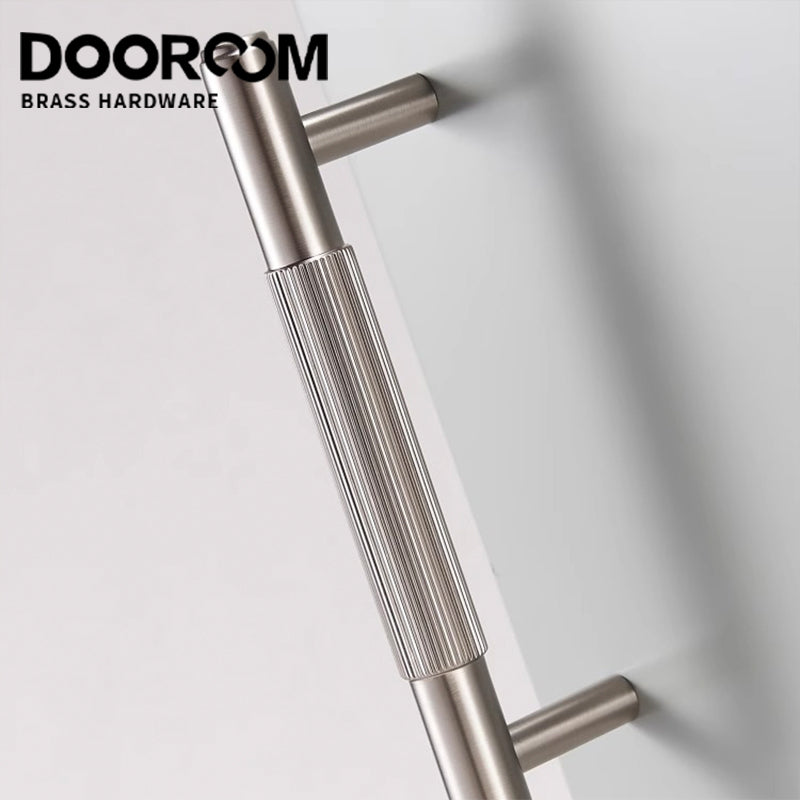 Dooroom Brass Stripe Furniture Handles Modern Brass Grey Wardrobe Dresser Cupboard Cabinet Drawer Shoe Box Wine Bar Pulls Knobs DOOROOM