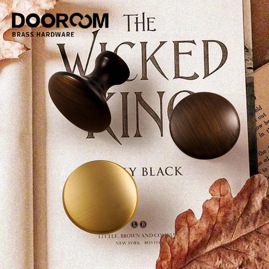 Dooroom Drawer Small Knobs Multiple Funiture Cabinet Handles Modern Simple Round Cupboard Door Knobs Golden Wardrobe Pulls DOOROOM