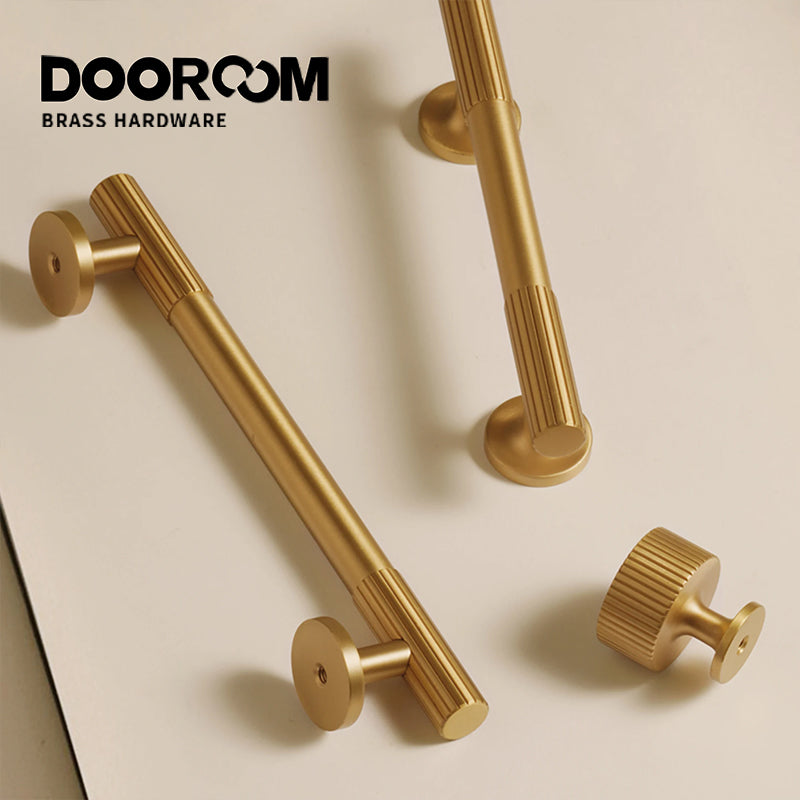Dooroom Brass Linear Furniture Handles Antique Brass Matt Nickel Silver Cupboard Wardrobe Dresser Shoe Box Drawer Cabinet Pulls DOOROOM