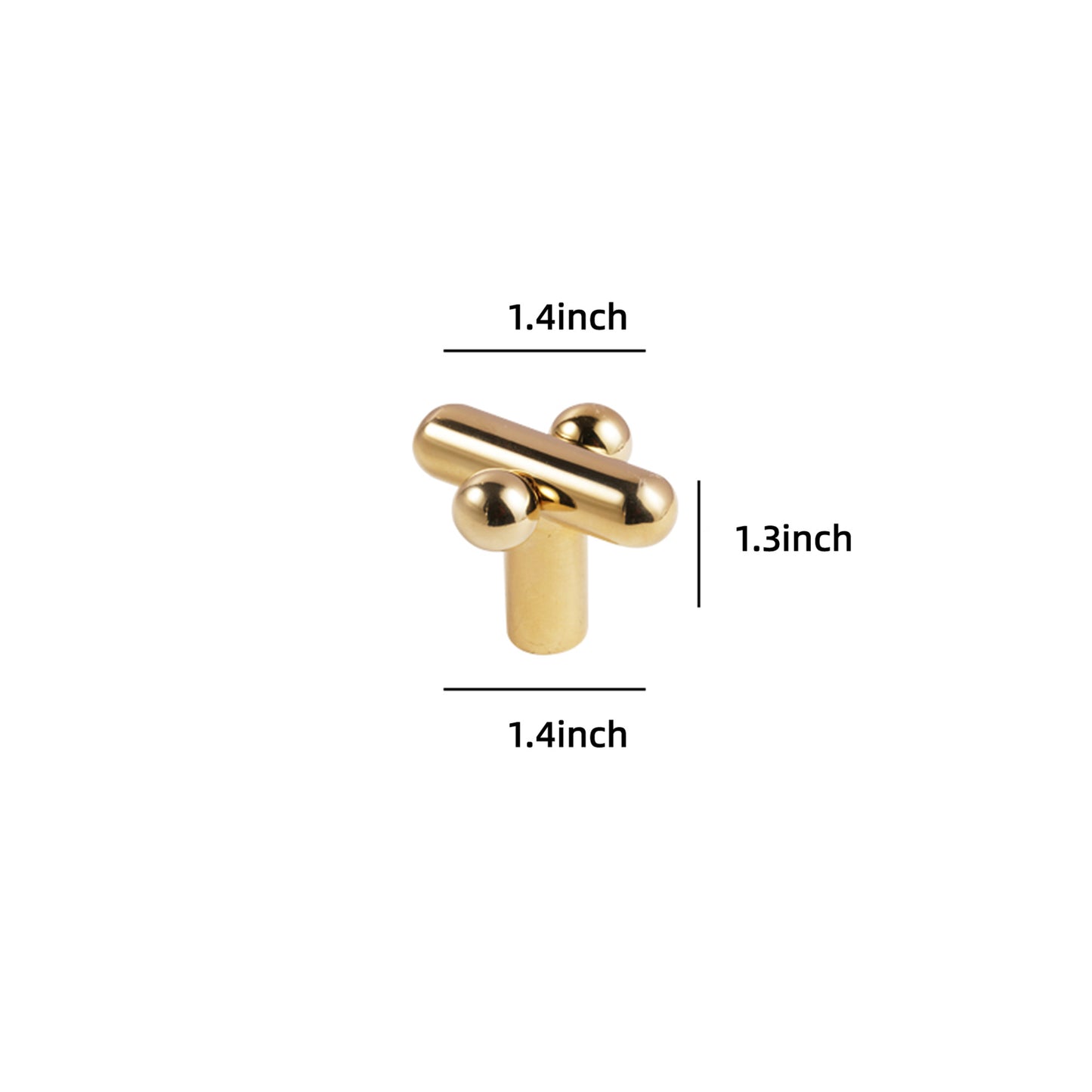 Set of 6 1-1/5" Length Bar Knobs DOOROOM