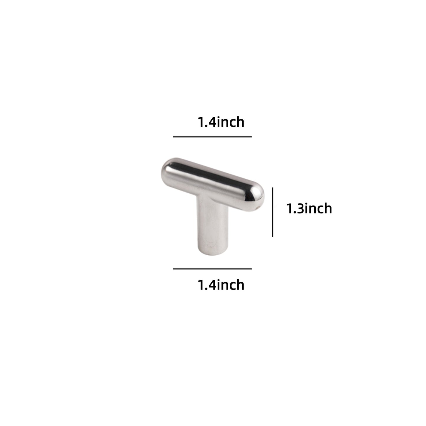 Set of 6 T-Shaped Minimalist Knobs DOOROOM