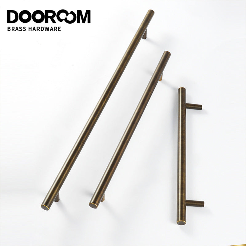 Dooroom Yu'an Brass Furniture Handles Nordic Modern Pastoral Wardrobe Dresser Cupboard Drawer Cylinder Black/Gold Pulls Knobs DOOROOM