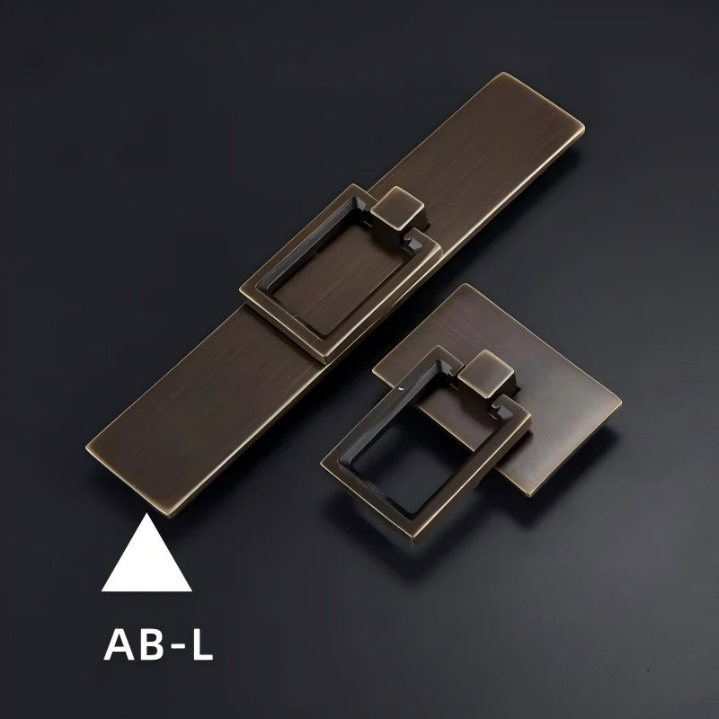 Dooroom Brass Furniture Handle Wardrobe Dresser Cupboard Cabinet Drawer Pull Modern Southeast Asia HK American Knob Black Bronze DOOROOM