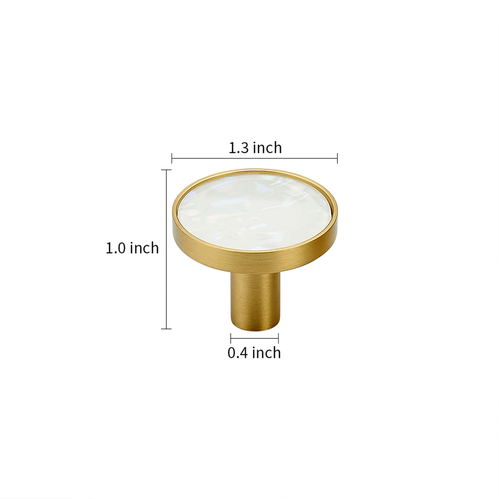 Set of 2 Natural Shell Cabinet Knobs DOOROOM