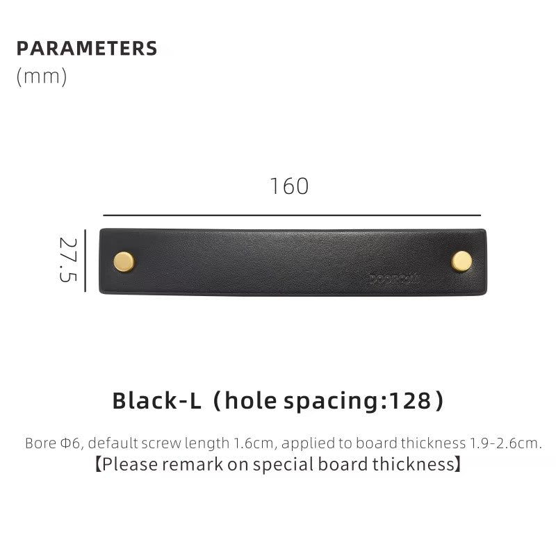 Dooroom Brass&Leather Furniture Handles Nordic Modern Wardrobe Dresser Cupboard Cabinet Drawer Shoe Box Wine Bar Pulls Knobs DOOROOM