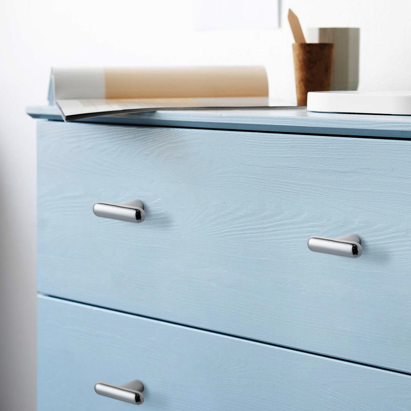 Set of 6 T-Shaped Minimalist Knobs DOOROOM