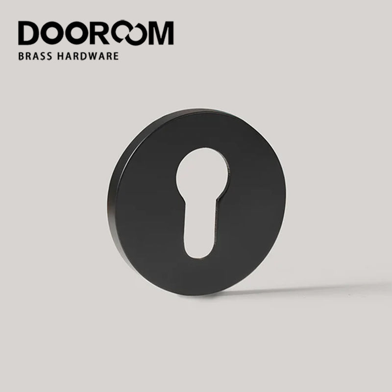 Dooroom Brass Door Handle Accessories Euro Cylinder Escutcheon Rose Cover Matt Brass Antique Bronze Black DOOROOM