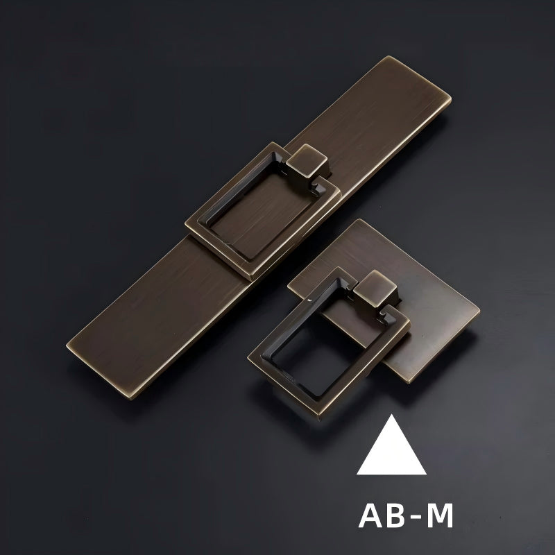 Dooroom Brass Furniture Handle Wardrobe Dresser Cupboard Cabinet Drawer Pull Modern Southeast Asia HK American Knob Black Bronze DOOROOM