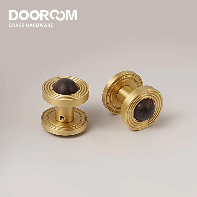 Dooroom Brass and numb Door Lock Set Simplicity Interior Bedroom Bathroom Lock Door Dummy Lock Passage Privacy Lock DOOROOM
