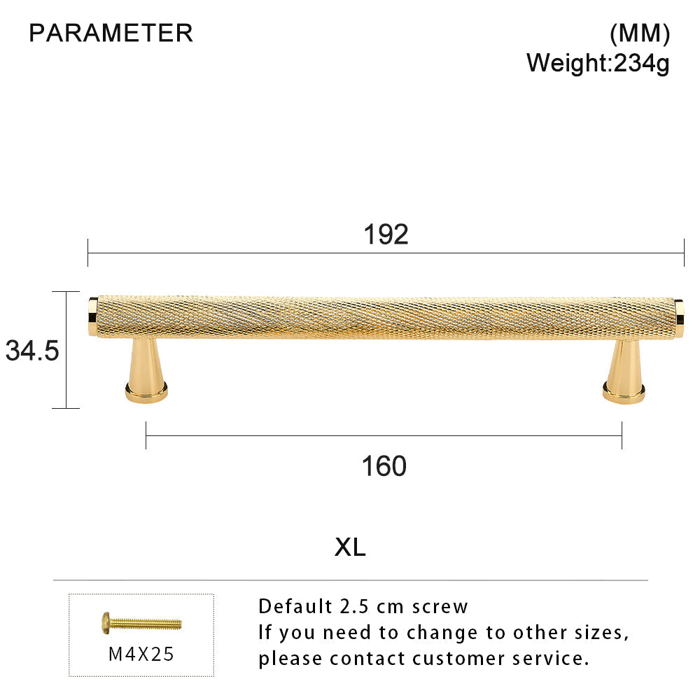 Dooroom Brass Knurled Devise Furniture Handles Gold Black Modern Wardrobe Cabinet Dresser Cupboard Drawer Pulls Knobs Bar DOOROOM
