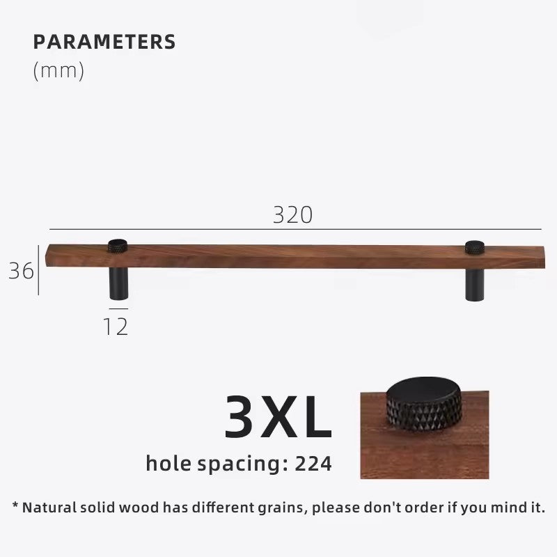 Dooroom Walnut Brass Furniture Handles Long Modern Pulls Cupboard Wardrobe Dresser Shoe Box Wine Bar Drawer Cabinet Knobs DOOROOM