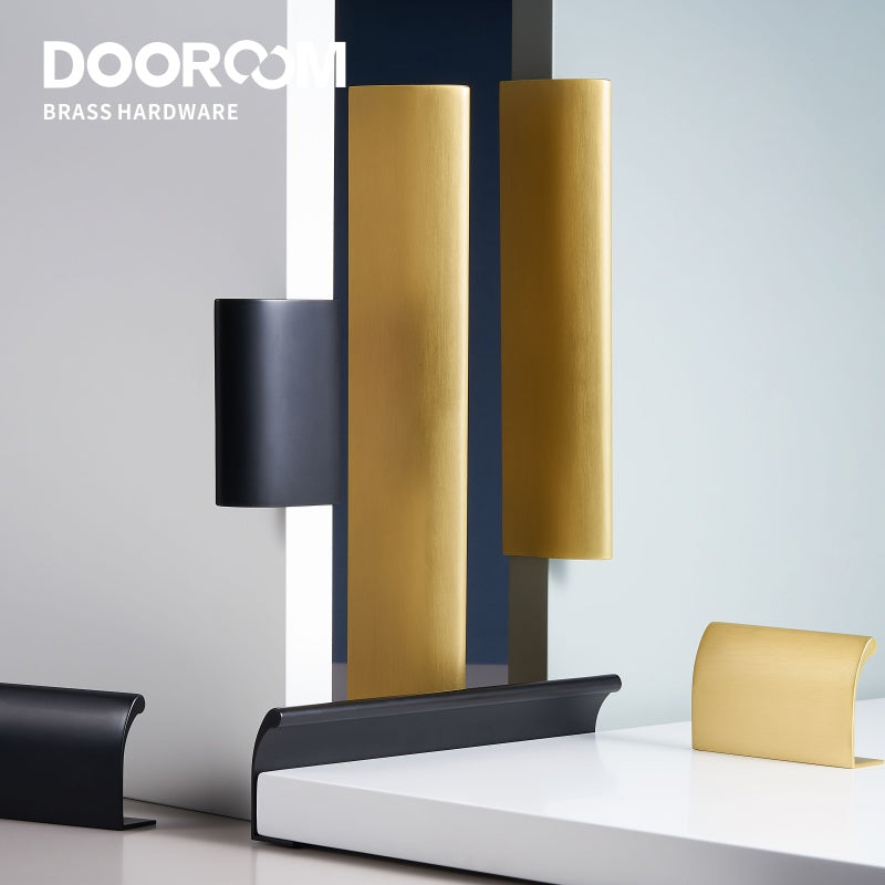 Dooroom Brass Furniture Hidde Handles Long Concealed Pulls Wardrobe Dresser Cupboard Cabinet Drawer Shoe Box Wine Bar Knobs DOOROOM