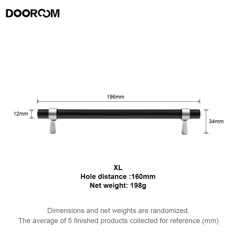 Dooroom Minimalist Furniture Handles Brass Black Walnut Original Nordic Cupboard Wardrobe Dresser Shoe Box Drawer Cabinet Knobs DOOROOM