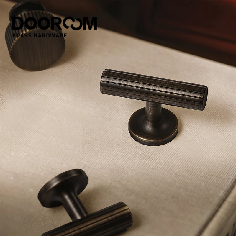 Dooroom Brass Linear Furniture Handles Antique Brass Matt Nickel Silver Cupboard Wardrobe Dresser Shoe Box Drawer Cabinet Pulls DOOROOM