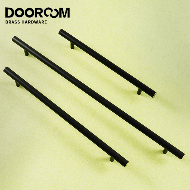 Dooroom Yu'an Brass Furniture Handles Nordic Modern Pastoral Wardrobe Dresser Cupboard Drawer Cylinder Black/Gold Pulls Knobs DOOROOM