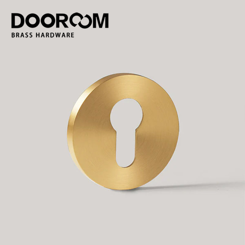Dooroom Brass Door Handle Accessories Euro Cylinder Escutcheon Rose Cover Matt Brass Antique Bronze Black DOOROOM