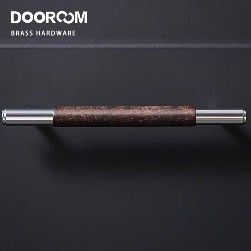Dooroom Brass Furniture Handles Wood Wardrobe Cupboard T-bar Drawer Knob Kitchen Cabinet Drawer Gabinete Pull Modern Hardware DOOROOM