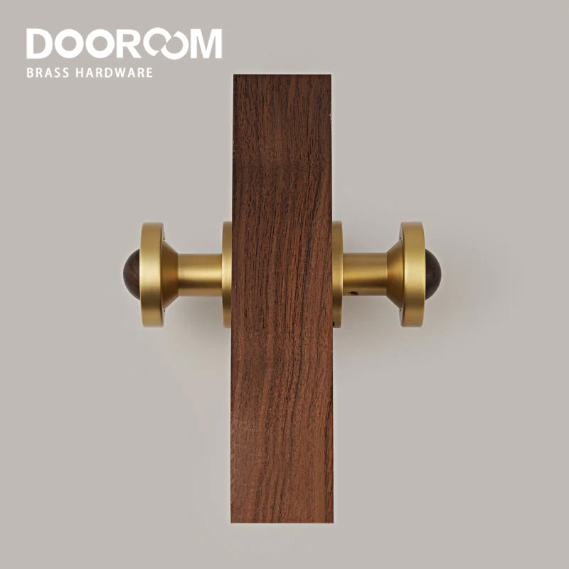 Dooroom Brass and numb Door Lock Set Simplicity Interior Bedroom Bathroom Lock Door Dummy Lock Passage Privacy Lock DOOROOM