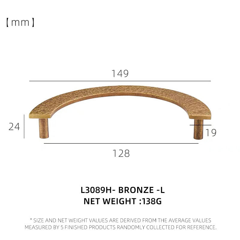 Dooroom Brass Furniture Handles Modern Hammered Round Hexagon Pulls Wardrobe Dresser Cupboard Cabinet Drawer Wine Bar Knobs DOOROOM