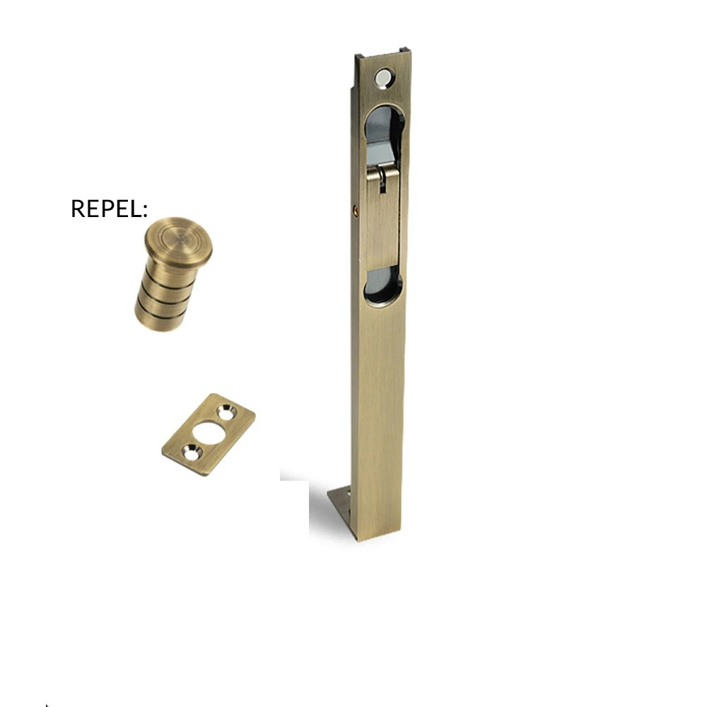 Dooroom New Brass Sliding Door Lock Set Handles American Push Pull Interior Living Room Bathroom Balcony Kitchen Security Slide DOOROOM