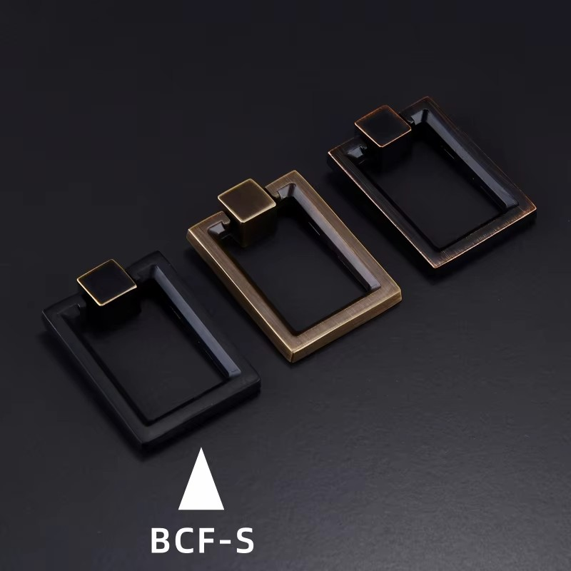 Dooroom Brass Furniture Handle Wardrobe Dresser Cupboard Cabinet Drawer Pull Modern Southeast Asia HK American Knob Black Bronze DOOROOM