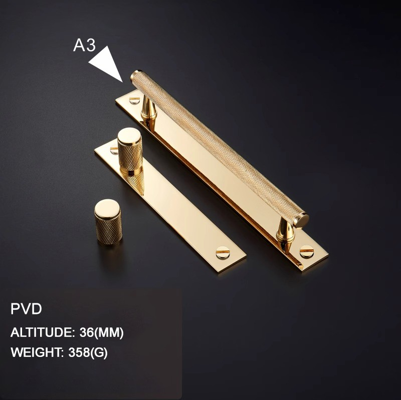 Dooroom Brass Long Furniture Handles Knurled Wardrobe Dresser Cupboard Cabinet Drawer Refrigerator Door Pulls Knobs DOOROOM