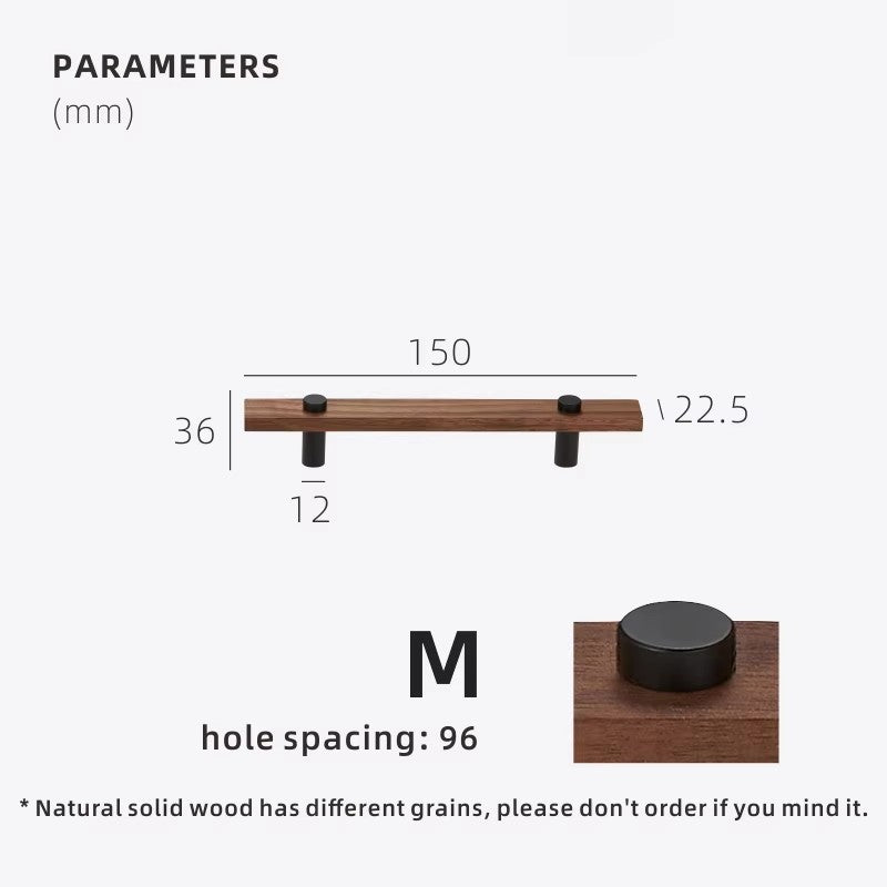 Dooroom Walnut Brass Furniture Handles Long Modern Pulls Cupboard Wardrobe Dresser Shoe Box Wine Bar Drawer Cabinet Knobs DOOROOM