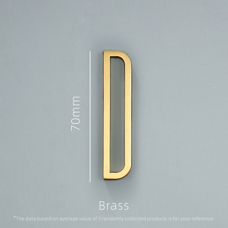 Dooroom Brass Letters A-Z For Company Names Door Plates Decorative Wall Letters Personalized Symbols Address DOOROOM
