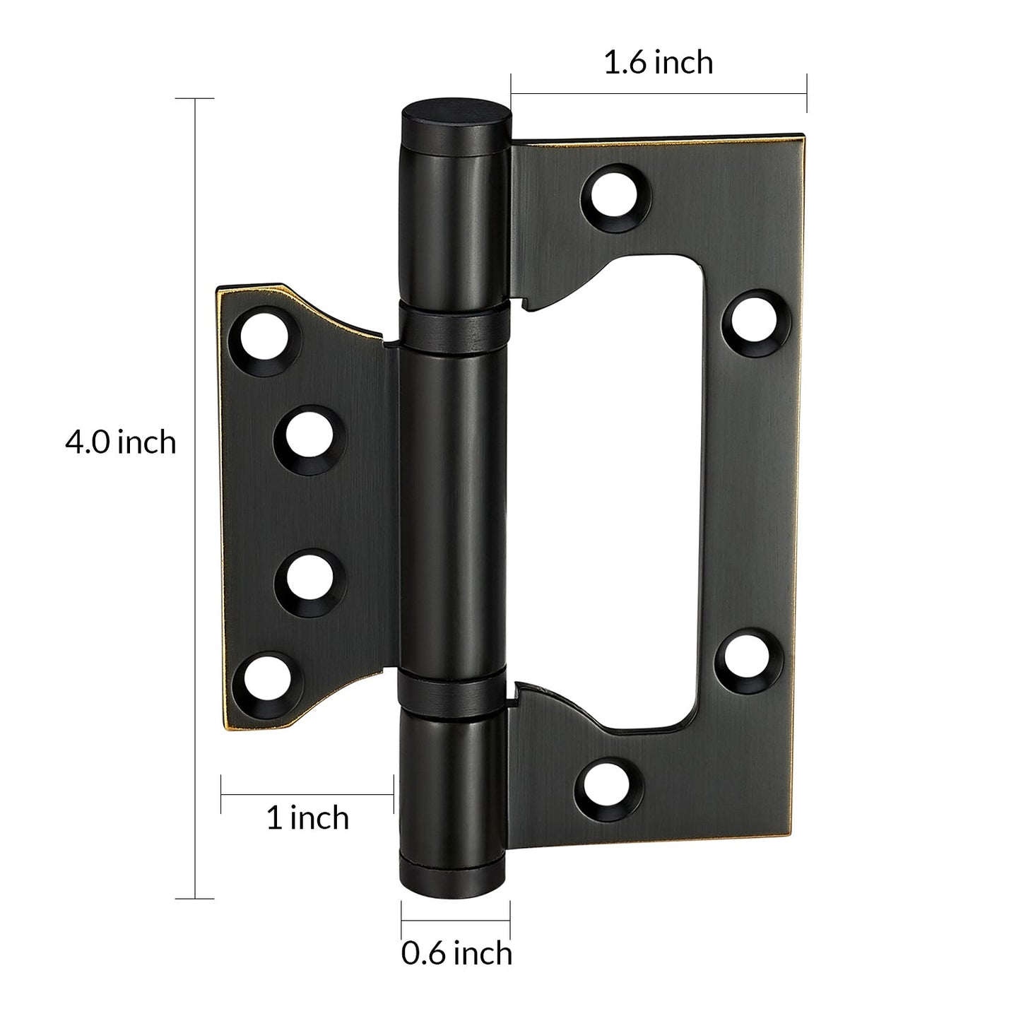 1Piece Dooroom Brass Door Hinges Free Slot Smoothly Thickening Mute Child Hinges 4 Inch DOOROOM