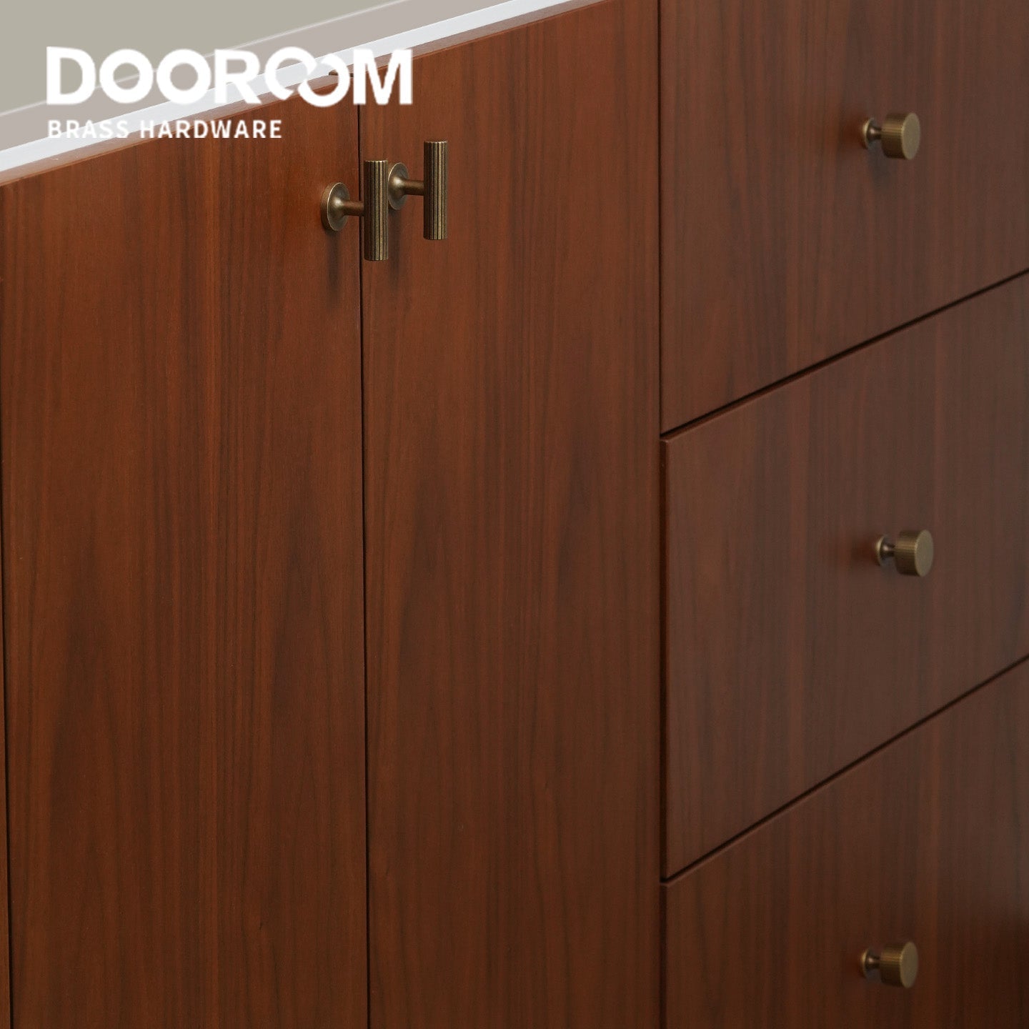 Dooroom Brass Furniture Handle High Quality Cabinet Closet Dresser Shoebox Drawer Cabinet Pull Cabinet Hardware Handles DOOROOM