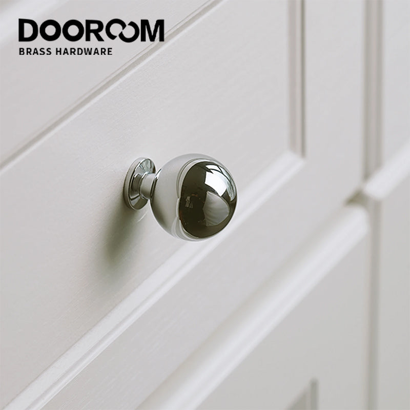 Dooroom Brass rotundity Furniture Handles Modern Simplicity Wardrobe Dresser Cupboard Cabinet Door Drawer Shoe Box handle DOOROOM