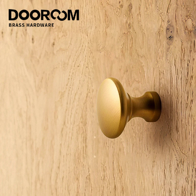 Dooroom Drawer Small Knobs Multiple Funiture Cabinet Handles Modern Simple Round Cupboard Door Knobs Golden Wardrobe Pulls DOOROOM