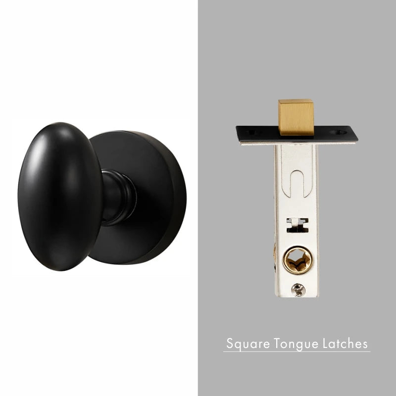 Dooroom Brass Door Lock Set Modern Interior Bedroom Bathroom Double Wood Door Lever Set Dummy Privacy Passage Hidden Door Lock DOOROOM
