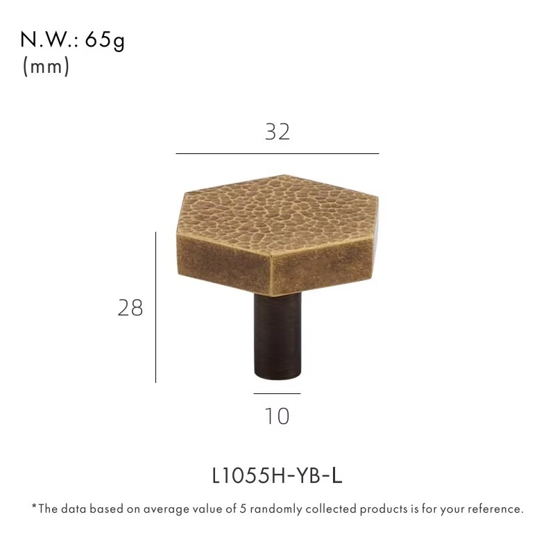 Dooroom Brass Furniture Handles Modern Hammered Round Hexagon Pulls Wardrobe Dresser Cupboard Cabinet Drawer Wine Bar Knobs DOOROOM